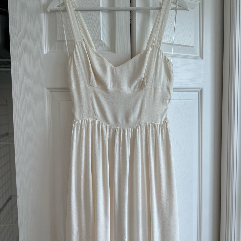 Wedding Dress - Reformation Hollyhock Dress, Size 4 in Ivory